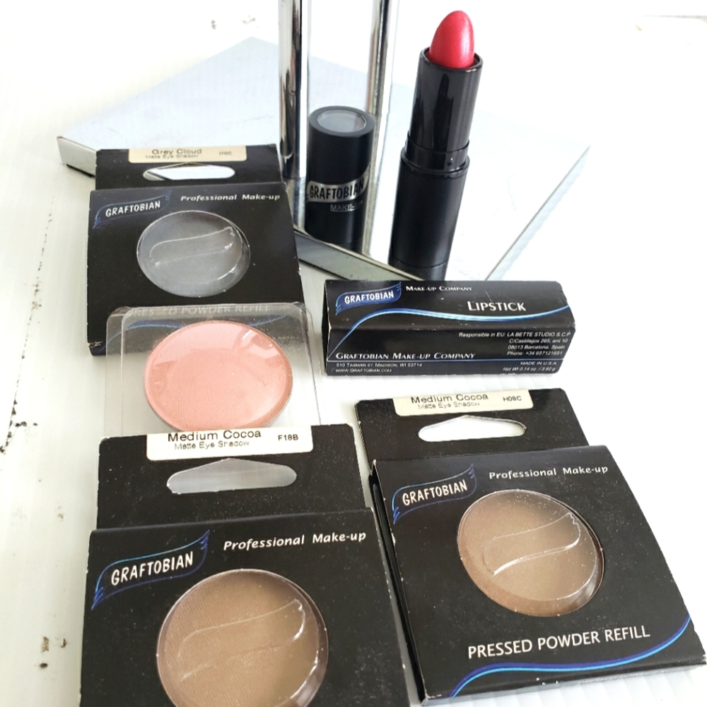 Graftobian Lipstick and Makeup Set - Pink and Cocoa Shades